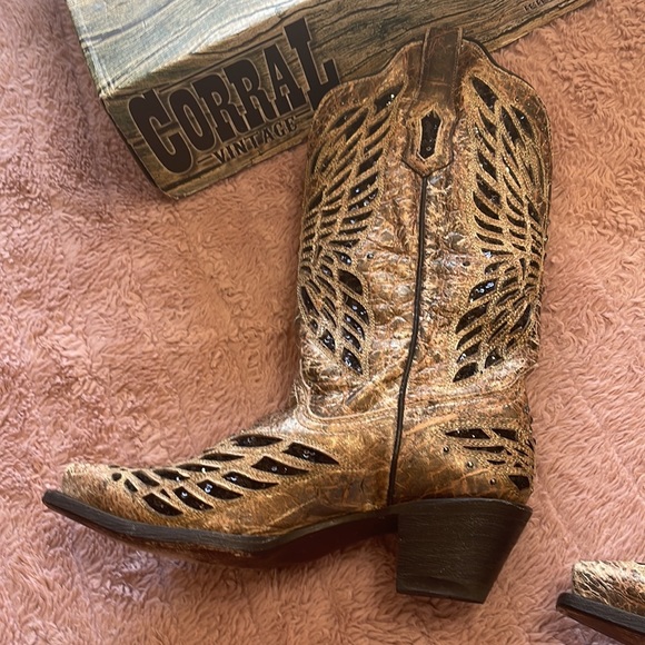 Corral vintage boots- brown - Picture 8 of 9
